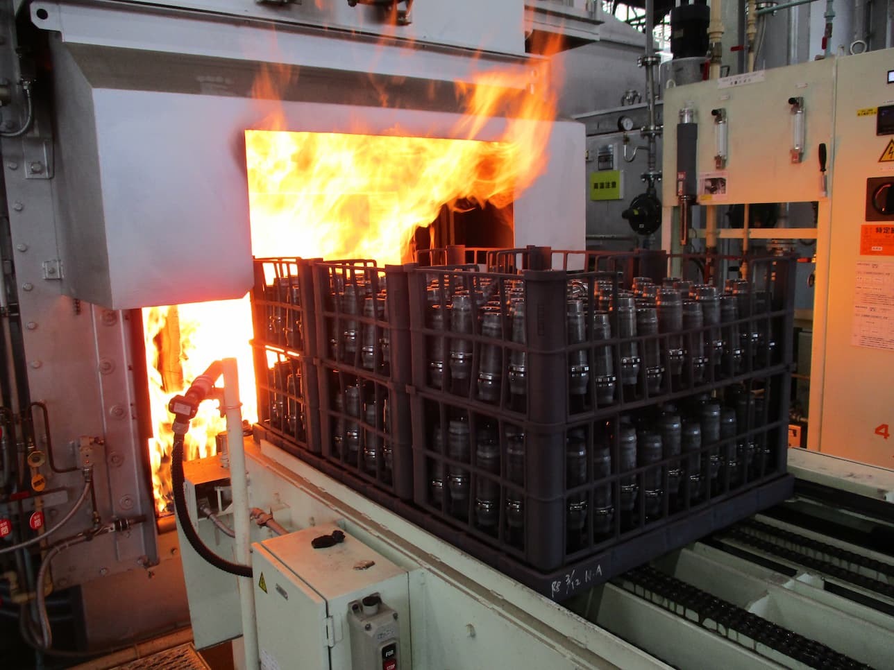 高周波加熱によるワークの熱処理